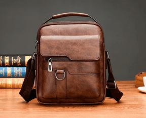 Mochila de Ombro em Couro Genuino - CouroPremium Bag
