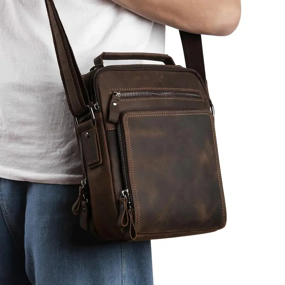 Mochila em Couro Genuíno em Vaca - Joyir Premium