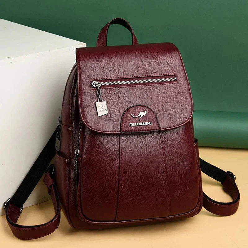 Mochila em Couro Genuino - Meigue Bag
