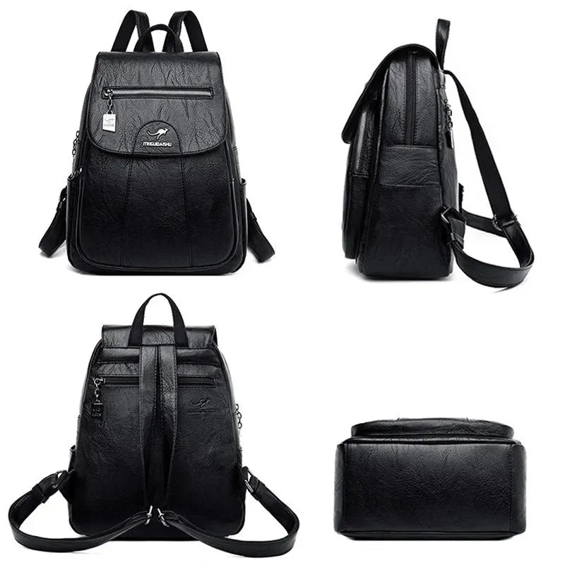 Mochila em Couro Genuino - Meigue Bag