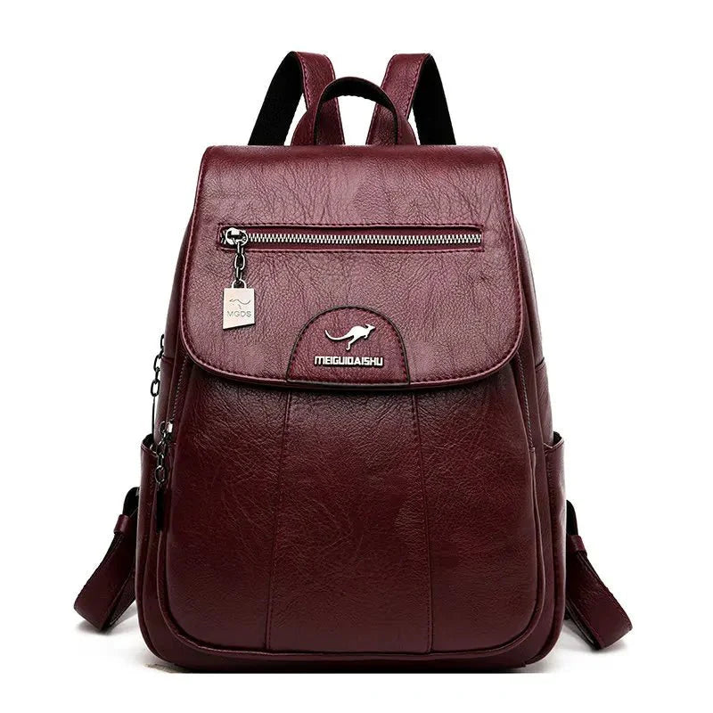 Mochila em Couro Genuino - Meigue Bag