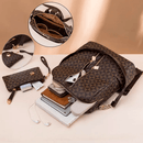 Mochila Feminina em Couro + Carteira - Classic Elegance