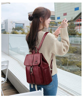 Mochila Feminina em Couro Genuino - Aussie Classic