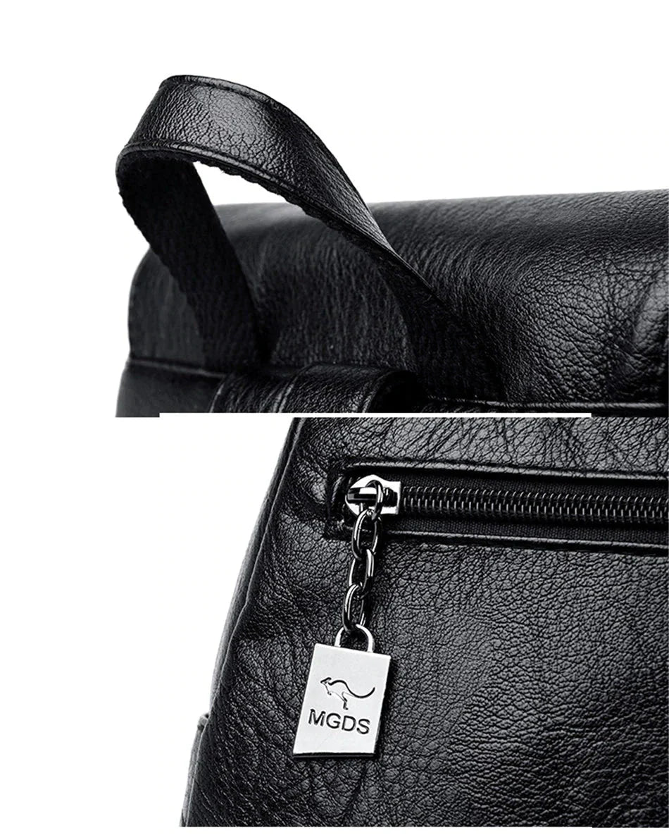Mochila Feminina em Couro Genuino - Aussie Vintage