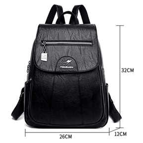 Mochila Feminina em Couro Genuino - Aussie Vintage