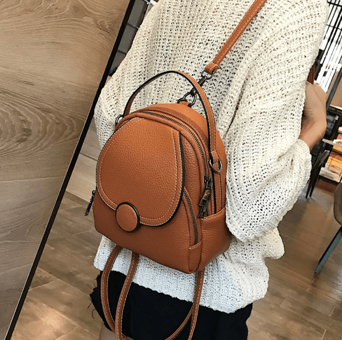 Mochila Feminina em Couro Genuino - Felyciia Premium