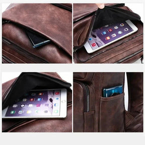 Mochila Jeep em Couro Genuino - Buluo Premium