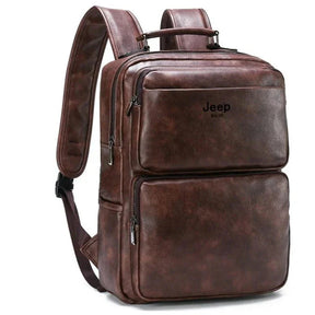 Mochila Jeep em Couro Genuino - Buluo Premium