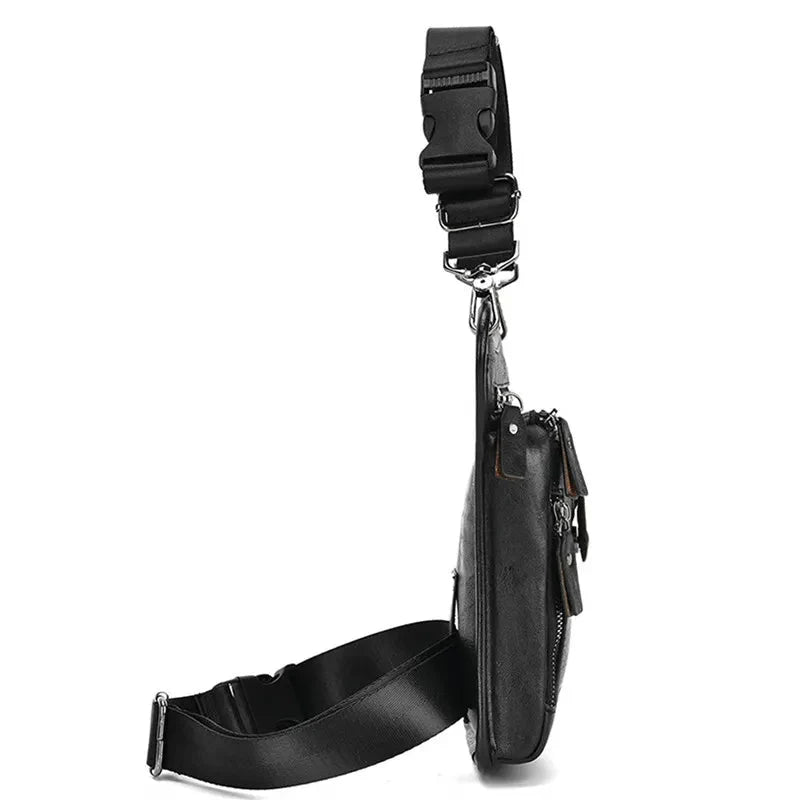 Pochete Masculino de Perna em Couro Genuino - Army Premium