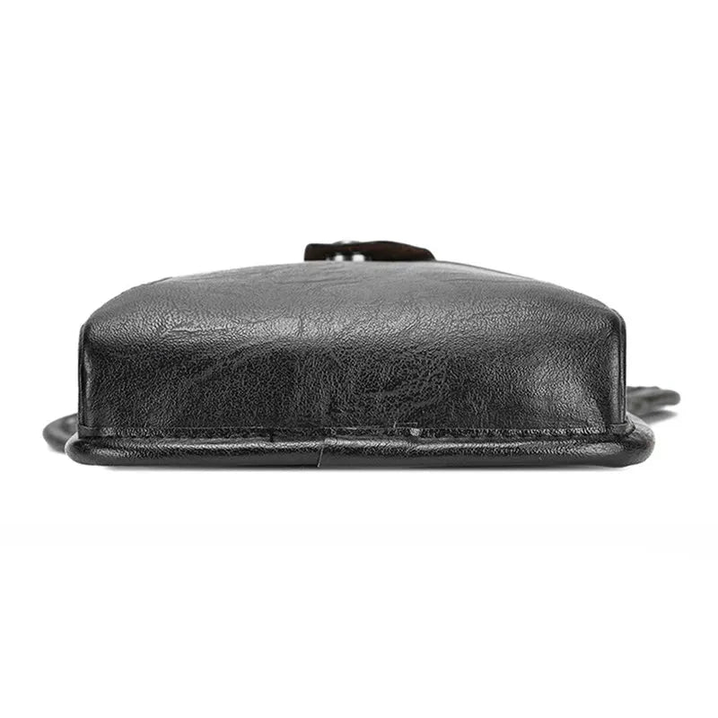 Pochete Masculino de Perna em Couro Genuino - Army Premium